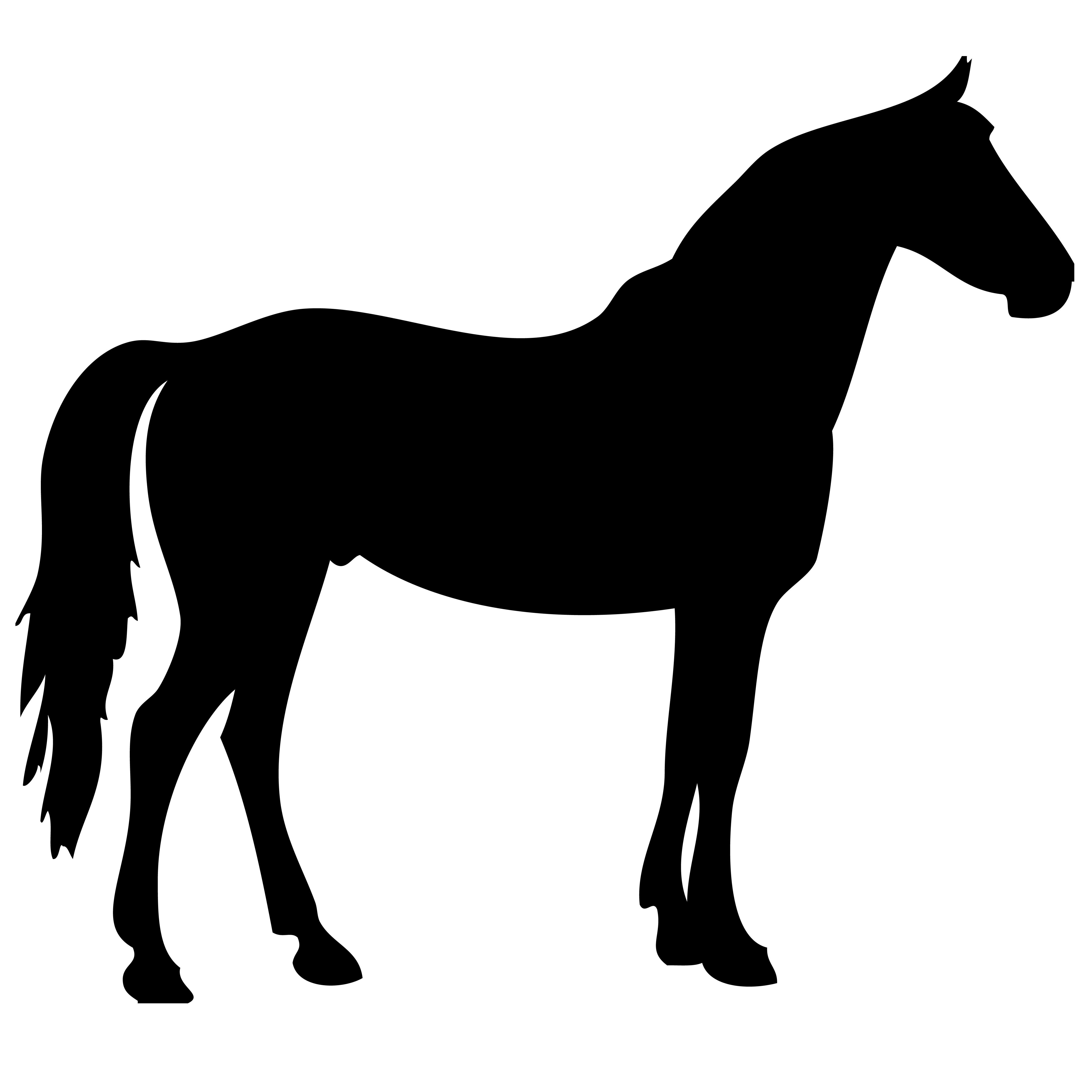 Horse silhouette